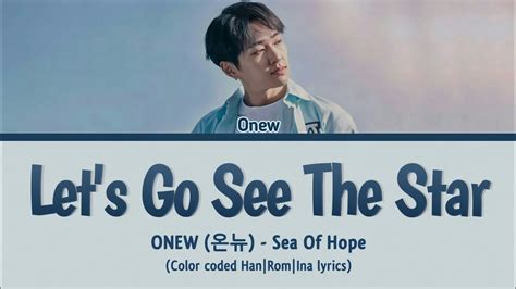 Onew Let S Go See The Star Sea Of Hope Color Coded