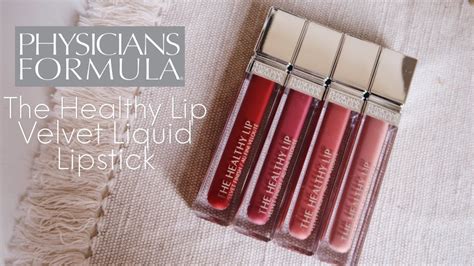 Physicians Formula The Healthy Lip Velvet Liquid Lipstick Review YouTube