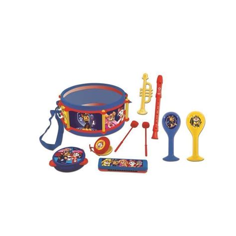 Pat Patrouille Set De Instruments De Musique Tambour Maracas