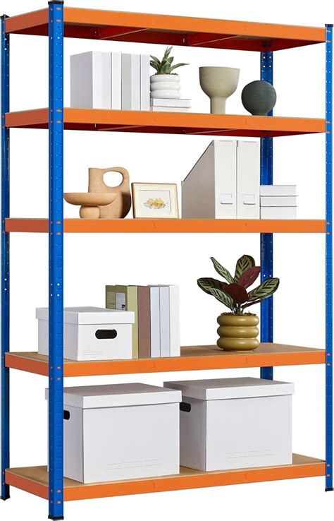 Yaheetech Tier Garage Shelving Units Metal Garage Storage Shelves