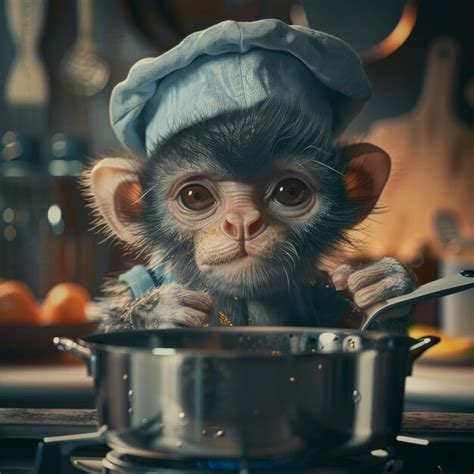 Monkey Cooking Images Free Download On Freepik