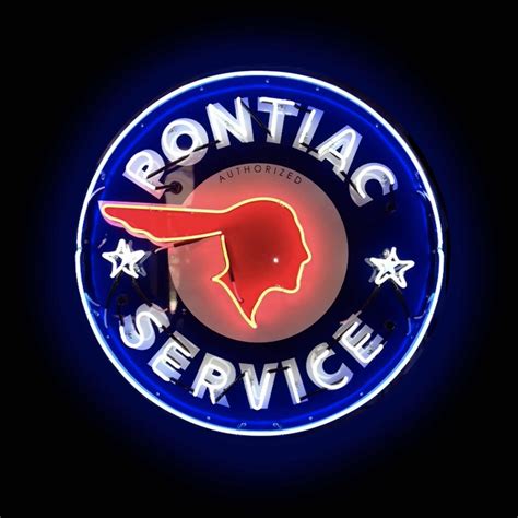 46 Pontiac Service Neon Sign Garage Art™