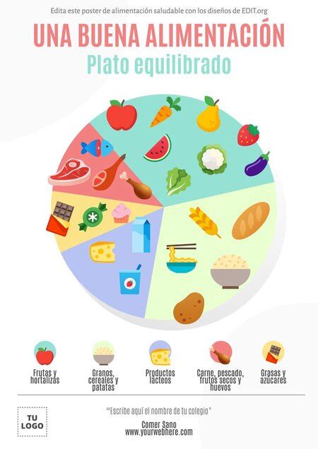 Crea Un P Ster De Alimentaci N Saludable Gratis