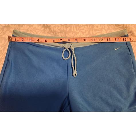 Nike Ladies Blue Athletic Shorts Medium Nike Ladies... - Depop