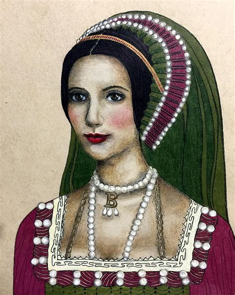 Queen Anne Boleyn Drawing By Kristen Alberti Pixels