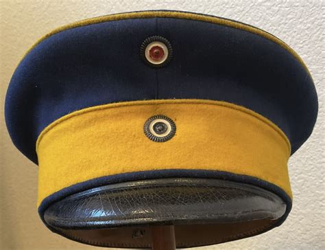 Imperial German Pre Ww Minty Prussian Dragoon Rgt Nco Visor Cap