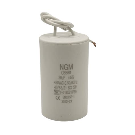 Uf Mfd Cbb Motor Run Capacitor Vac Volts Round Cylinder Wires