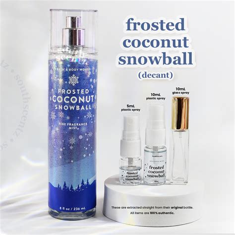 Frosted Coconut Snowball Bath And Body Works Body Mist Bbw Decant Ml