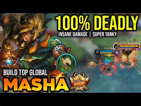 Masha Best Build Top Global Masha Gameplay Mobile Legends