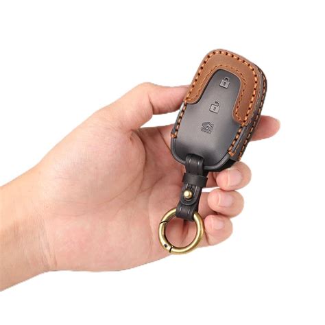 Keyzone Dual Leather Key Cover For Hyundai I20 Creta Venue Tucson