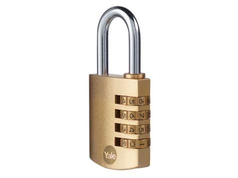 Yale Locks Brass Combination Padlock 40mm LoveDIY