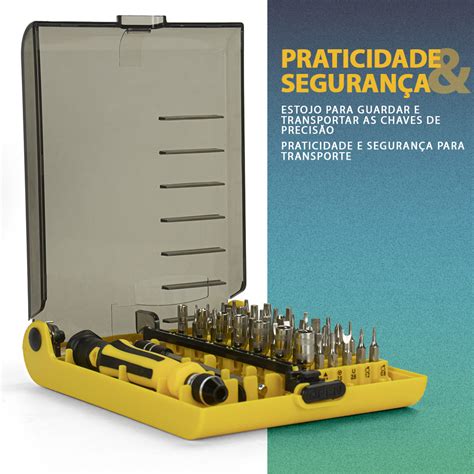 Kit Jogo de Chaves de Precisão 45 peças Telijia TE 6089C