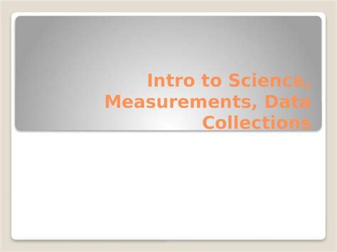 PPTX Intro To Science Measurements Data Collections DOKUMEN TIPS