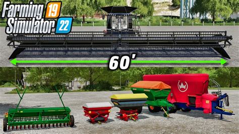 60' Header + Mod Dump! | Farming Simulator 22 Mods - YouTube