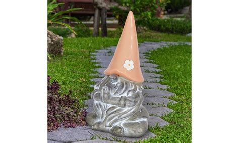 Exhart Namaste Yoga Meditating Solar Gnome Garden Statue Groupon