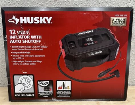 Husky 12 Volt Inflator With Auto Shut Off H12n 1009 549 875 Ebay