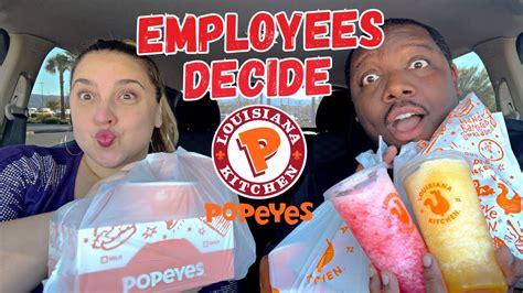 Letting The Employee Decide What We Eat At Popeyes [food Challenge] Youtube