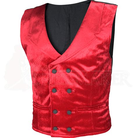 Gentlemens Velvet Double Breasted Vest Mci 728 By Medieval And