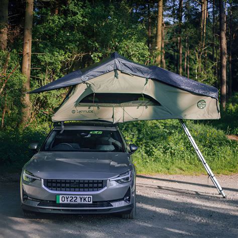 Latitude Pioneer The Lightweight And Compact Rooftop Tent In Green Outdoor Roadie