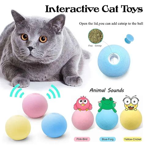 Interactive Cat Toy Smart Interactive Catnip Ball Smart Ball Toy