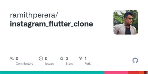 Github Ramithpererainstagramflutterclone