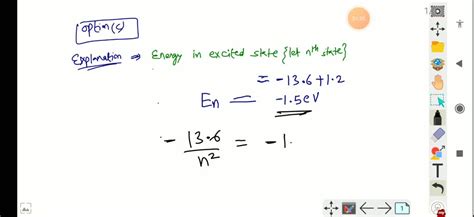 Video Solution Ionisation Potential Of Hydrogen Atom Is Ev