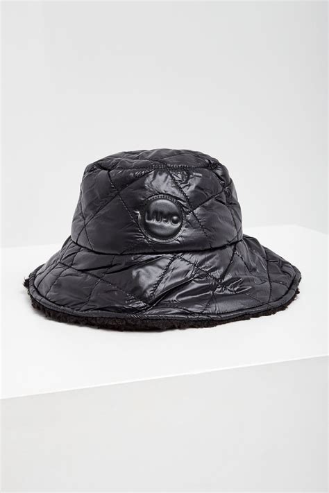 Bucket Hat Liu Jo Czarny F T Sklep Velpa Pl