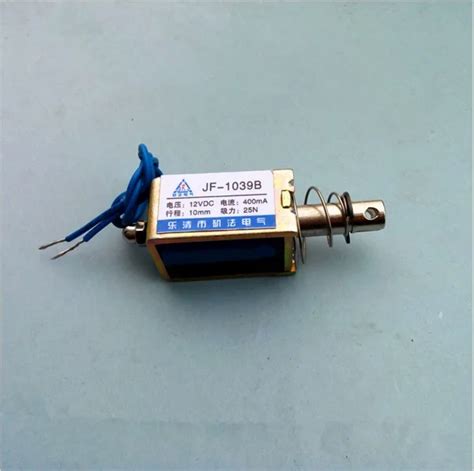 Jf 1039b Push Pull Open Frame Solenoid Electromagnet 10mm 25n Dc 12v