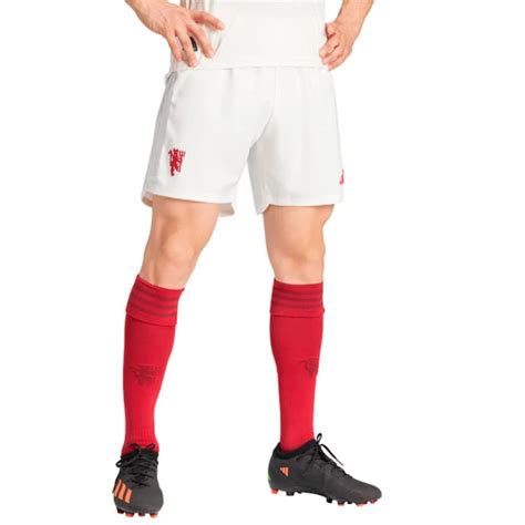 Shorts Adidas Manchester United FC Third Kit 2023 2024 Cloud White