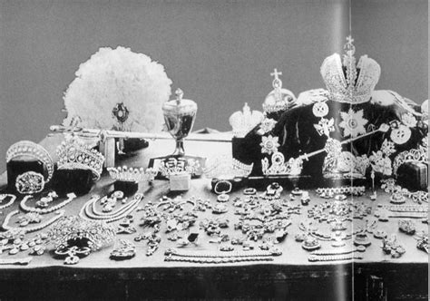 A Segment Of The Russian Imperial Jewels Put On Display Circa 1925 The