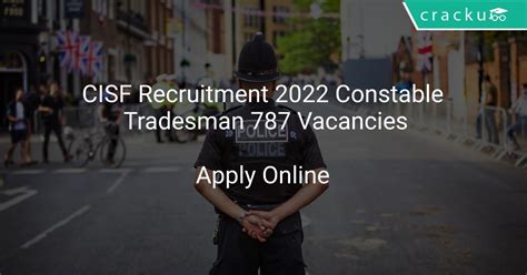 CISF Recruitment 2022 Constable Tradesman 787 Vacancies Latest Govt