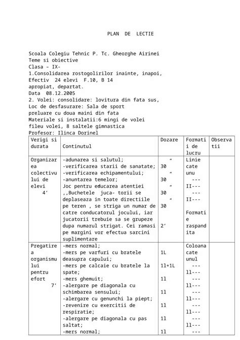 Doc Plan De Lectie H Dokumen Tips