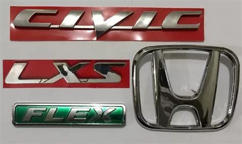 Emblema Honda New Civic Lxs Flex Mala H P S