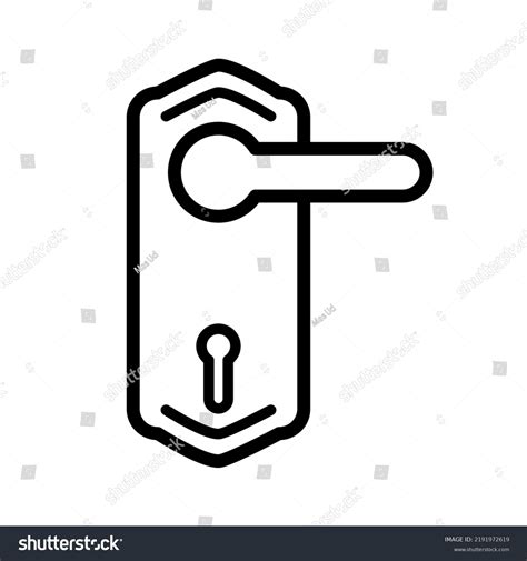 Door Handle Icon Trendy Vector Design Stock Vector (Royalty Free