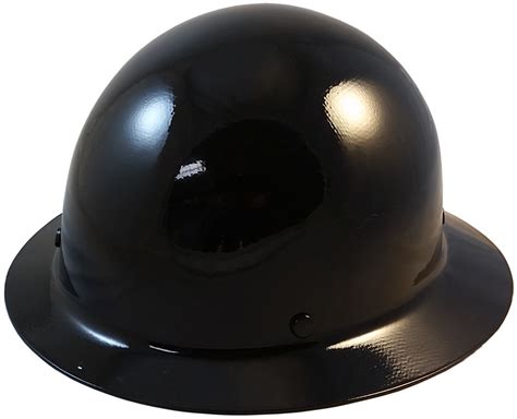 Msa Skullgard Full Brim Hard Hat With Staz On Suspension Black