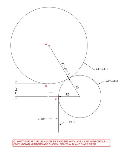 Two tangent circles, find missing radius - Mathematics Stack Exchange