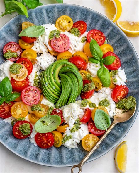 Avocado Caprese Salad Clean Food Crush