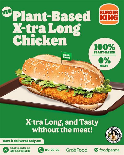 Burger King Launches New Plant Based X Tra Long Chicken BusinessMirror