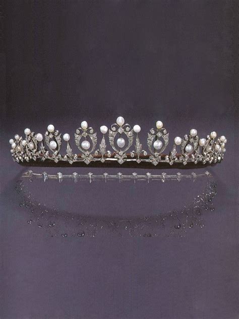 An Antique Pearl And Diamond Tiara Necklace Probably Dutch Late Th