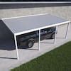 Integra Ft X Ft White Aluminum Frame White Roof Carport