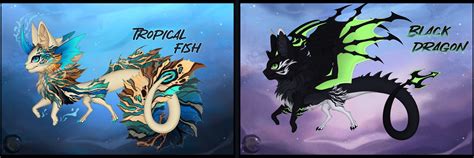 [OPEN] Adoptable chibi pack - Fantasy Cat/Dragon by FaerTech98 on ...