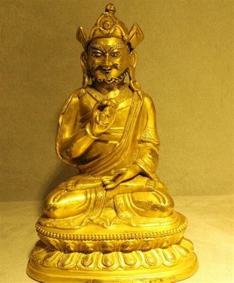 Wholesale Factory Tibet Buddhism Temple Bronze Gilt K Gold Guru