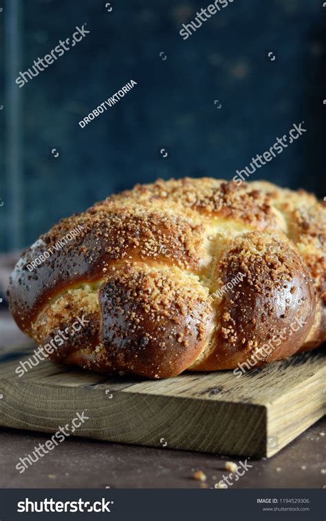 Challah Hala Traditional Jewish Sweet Fresh Stock Photo