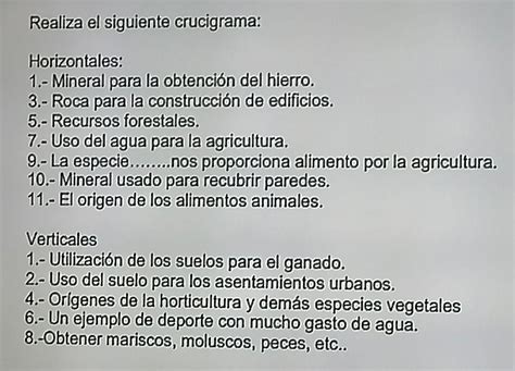 por favor ayúdenme con este crucigrama Brainly lat