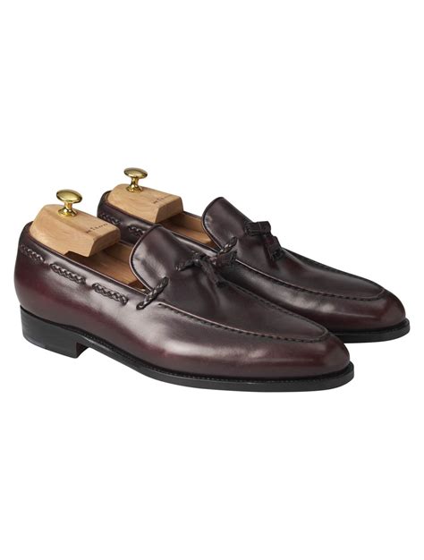 Kiton Burgundy Leather Dress Shoes | IsuiT