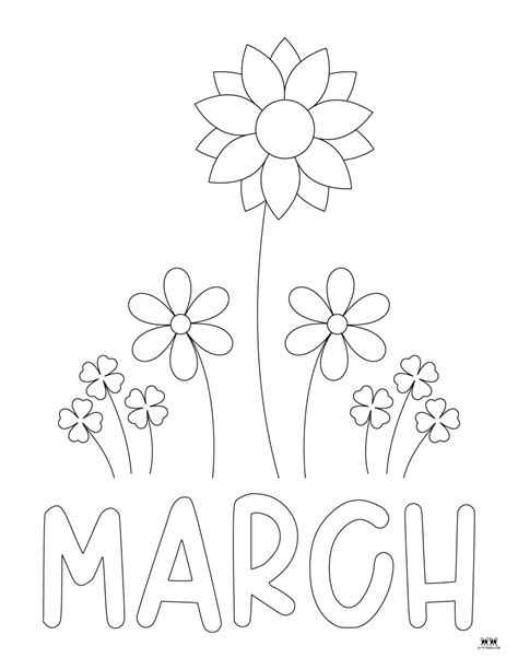 March Coloring Pages - 25 FREE Printable Pages | Printabulls