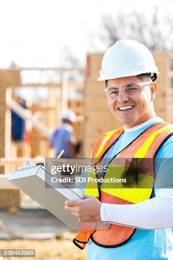 Construction Manager At New Home Job Site High Res Stock Photo Getty