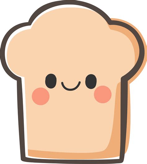 Cute Bread Clipart Vector Cute Bread Cartoon Illustration 45 Off