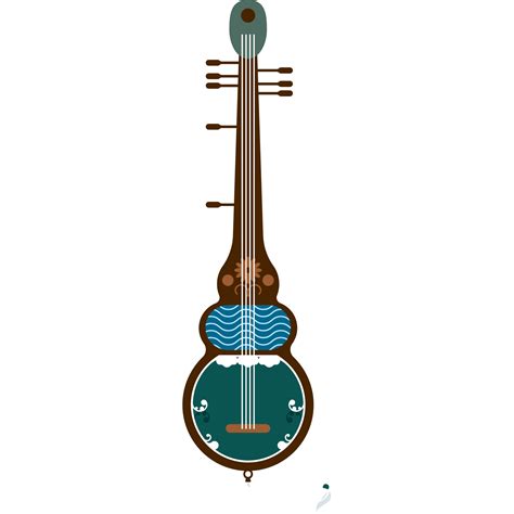 Bhutan Dranyen Folk Music Instrument Png