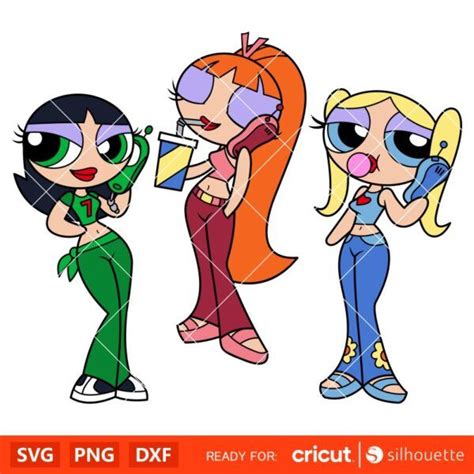 Powerpuff Girls Bundle Svg Blossom Eyes Svg Buttercup Svg Inspire